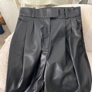 HM faux leather pants. Size 4.